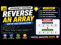 Reverse an Array in JavaScript 🔥 | Step-by-Step Explanation