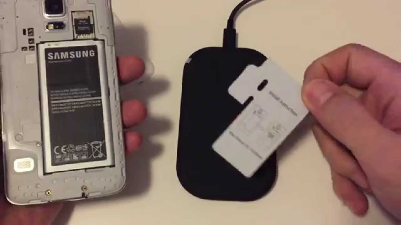 How to Wirelessly Charge a Samsung Galaxy S5 - YouTube
