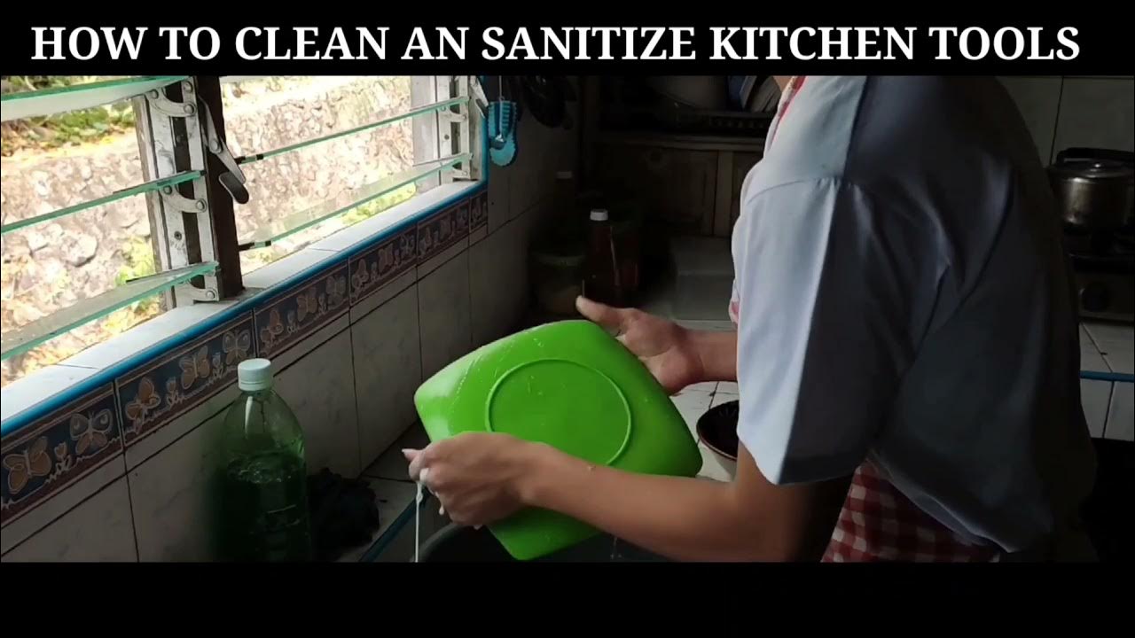 HOW TO CLEAN AND SANITIZE KITCHEN TOOLS. YouTube