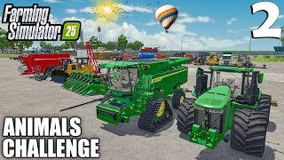 Staring the Challenge w/ HUGE SILAGE HARVEST| Animals Challenge | Timelapse 2 | Farming Simulator 25 screenshot 4