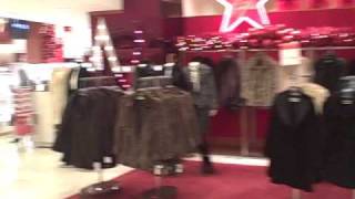 Inside Macy's Union Square Store at Christmas