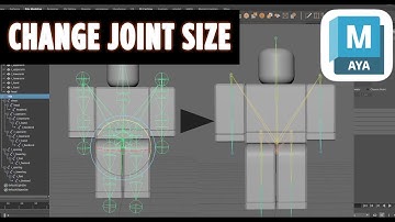 how to change skeleton display size in maya