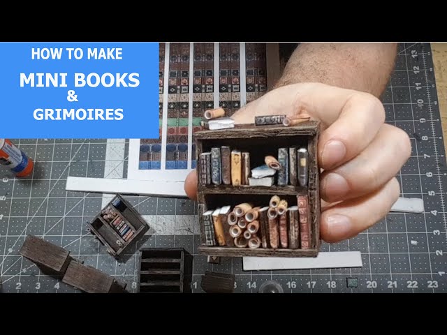 How to make miniature books 4 ways! Beginner friendly tutorial