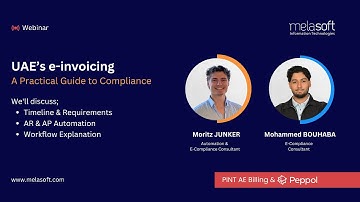 LIVE WEBINAR on UAE E-Invoicing: PINT AE & Peppol Compliance Guide  #UAEeinvoicing #PINTAE #Peppol