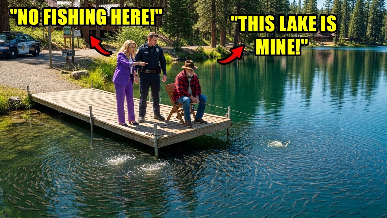 HOA President Called the Sheriff on Me for Fishing—Froze When I Proved I Own the Entire Lake