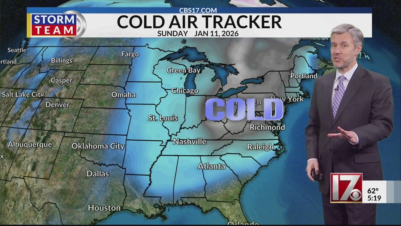 Record heat, cold blast this week in central NC forecast CBS 17 Wes ...