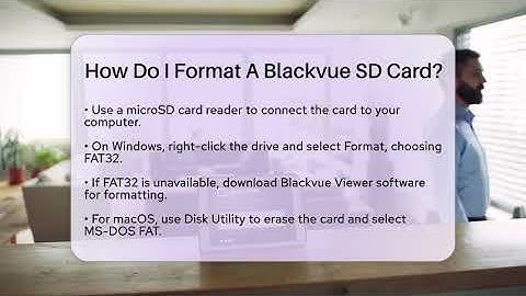 How Do I Format A Blackvue SD Card? - Talking Tech Trends