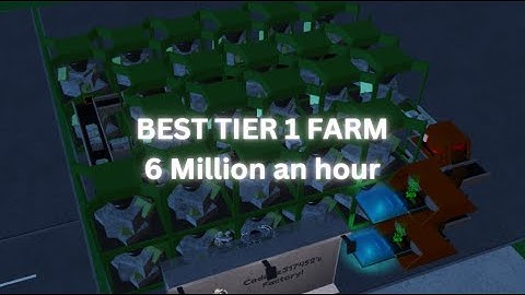 (UPDATED) BEST Tier 1 farm | Factory simulator