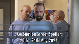 Coronation Street Spoilers Next Week 20th  24th May 2024