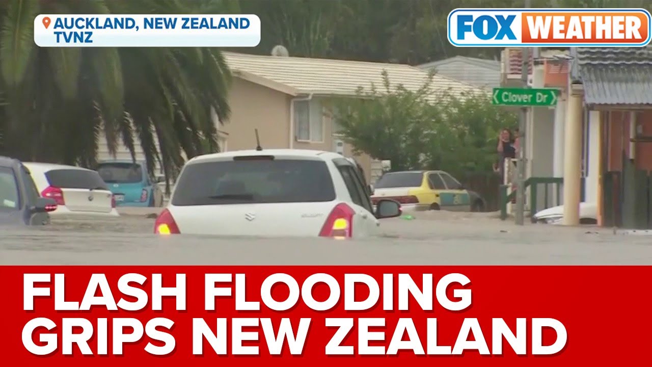 Summers Worth Of Rain Falls In Less Than 24 Hours In Auckland, New Zealand 