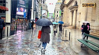 Paris Street Walk 2022 - Walking In The Rain - Virtual Walking Tour of Paris - Exploring France 4k Paris France Morning Walk After The Rain 4k Hdr Paris Walk