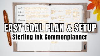 How I Easily Plan & Set Goals For Quarter 4 | Sterling Ink Common Planner Setup