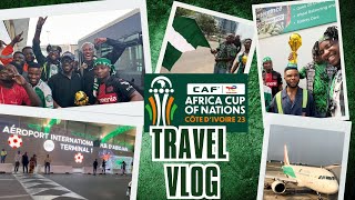 AFCON 2023 TRAVEL VLOG! - Nigeria to Abidjan (With Jay Jay Okocha! ) ✈ 🇨🇮🇳🇬