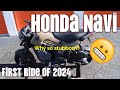 2022 Honda Navi- First ride of 2024–2 years since I fell off...