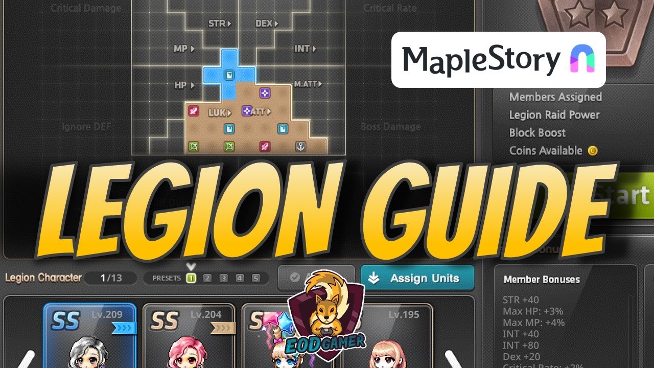 Ultimate Guide to Maple Legion in Maplestory N (Block Boost,