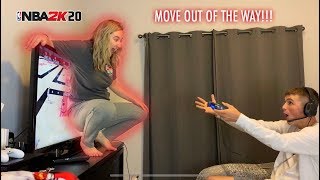 DISTRACTING MY BOYFRIEND WHILE HE PLAYS NBA 2K20 PRANK!! *HE GOT SO MAD*