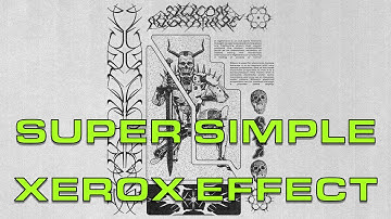 HOW TO CREATE A SUPER SIMPLE XEROX/PHOTOCOPY EFFECT IN PHOTOSHOP