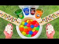 Marble Run Race ASMR - Colorful Balls VS Coca Cola, Fanta, Mirinda and Mentos in the toilet