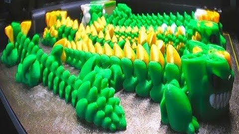 3D Print Timelapse - Bambu Lab P1S - Torua 3D Dragon Keychains in 7 seconds
