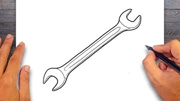 How to draw Open End Spanner