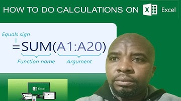 HOW TO DO CALCULATIONS ON MICROSOFT EXCEL