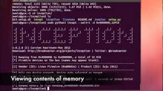 Inception over firewire attack
