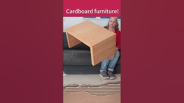 Cardboard furniture are light but very strong #shorts
