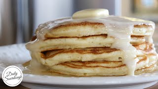 Sourdough Pancakes with Fresh Buttermilk Syrup  How to make Sourdough Pancakes  Daily Sourdough