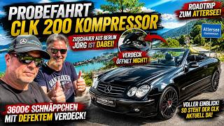 Mercedes CLK Cabrio für 3600€ • Erste Probefahrt – War der Kauf ein Fehler?