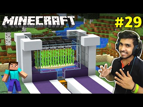 I PLANTED AUTOMATIC SUGARCANE FARM | MINECRAFT GAMEPLAY #29