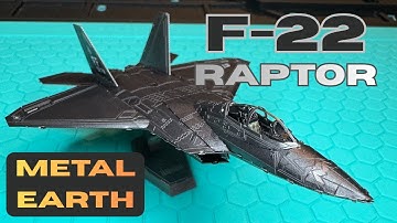 F-22 Raptor Stealth Jet Metal Earth | Full Build Review & Tips