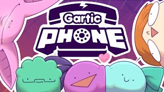 We played Gartic Phone and it was dumb and we are dumb