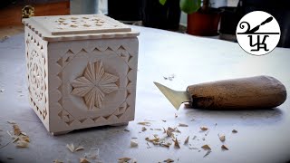 Chip carving | Mini box | Part 3
