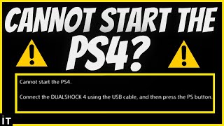 HOW TO FIX CANNOT START PS4 (Easy Method)
