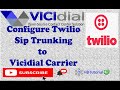 How to Setup Vicidial And Twilio Sip Trunking Carrier Termination Call |#vicidial #twilio