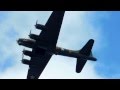 Boeing B17 Flies over Dublin-Flightfest 2013