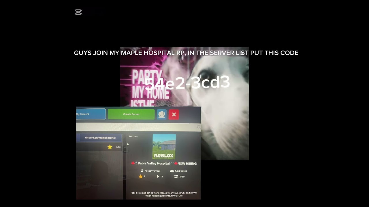 JOIN MY MAPLE HOSPITAL RP!!