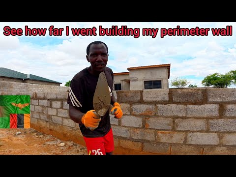 Am Still Building My Perimeter Wall In My Village In Lusaka Zambia Diy