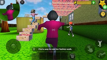 Scary Teacher 3D | MOD MENU | troll mini Miss T  (android, ios) part 1461