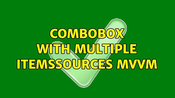 Combobox with multiple itemssources MVVM