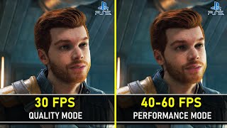 Star Wars Jedi Survivor  | PS5 | Quality (30 FPS) vs Performance (60 FPS) | Graphics Comparison