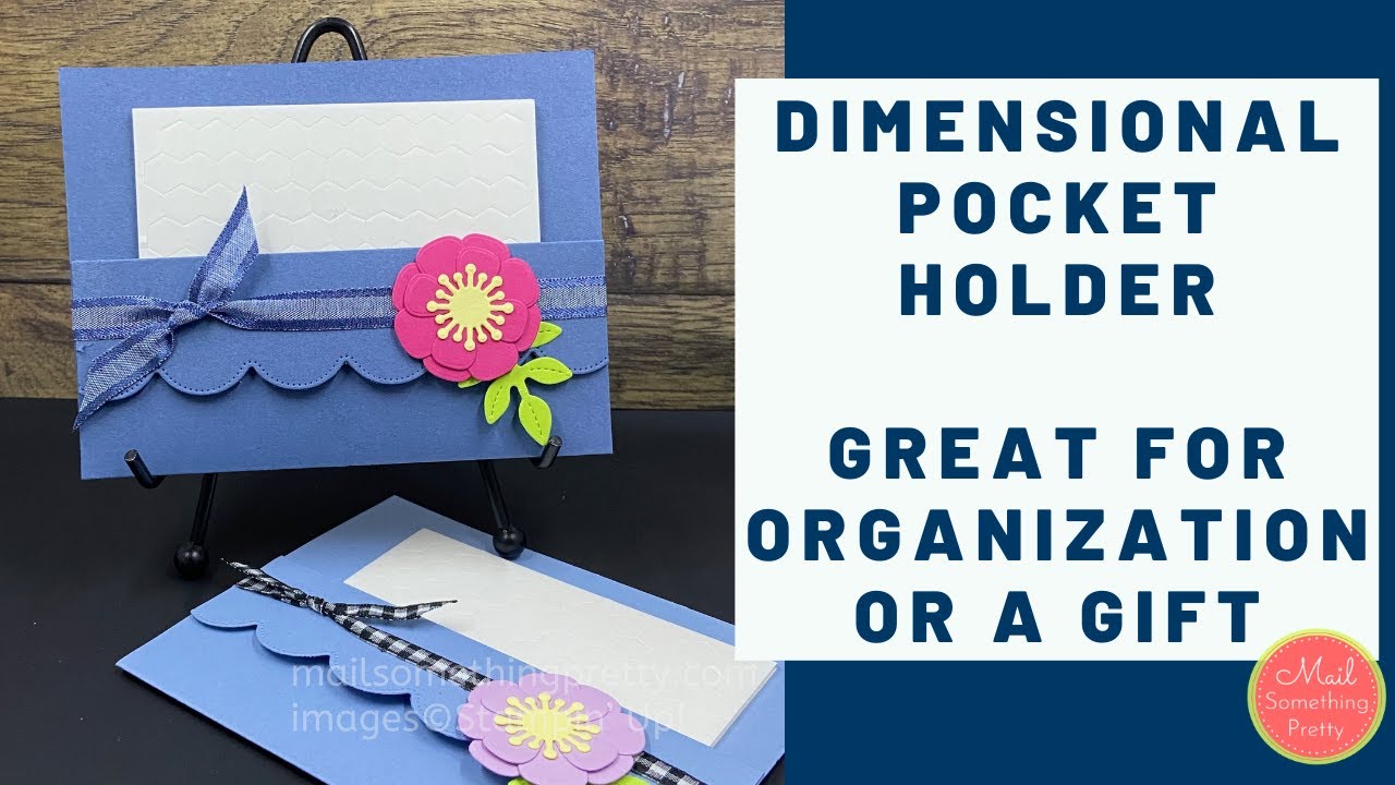 Dimensionals Pocket Holder for Organization or a Gift - YouTube
