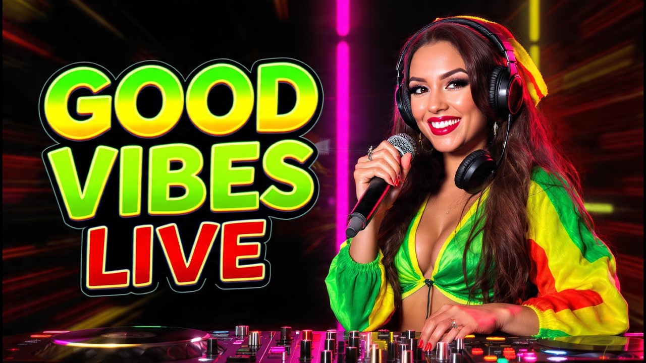 Island Vibes Reggae LIVE 🌴 Soft Caribbean Beats for Positive Energy & Happy Mood
