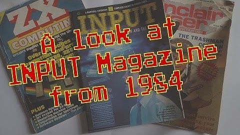 A look Inside INPUT Magazine - A British home computing magazine.