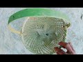 How i make a beautiful and unique bamboo basket