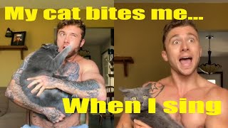 My cat bites me... when I sing (megamix)