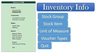 ✨ Inventory Information in Tally. ✨🔥
