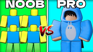 1 PRO Vs 5 NOOBS In Roblox Bedwars!!!