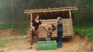 #Buildinglife : The Process of Making a Chicken Coop, Gardening Vegetables,Harvesting Sweet Potatoes