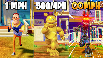 *FASTEST* FNAF IGNITED BONNIE in Hello Neighbor!